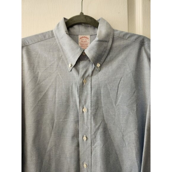 Brooks Brothers Mens Polo Shirt  Long Sleeve Button Down 100%  Cotton Size 33 - Picture 3 of 9